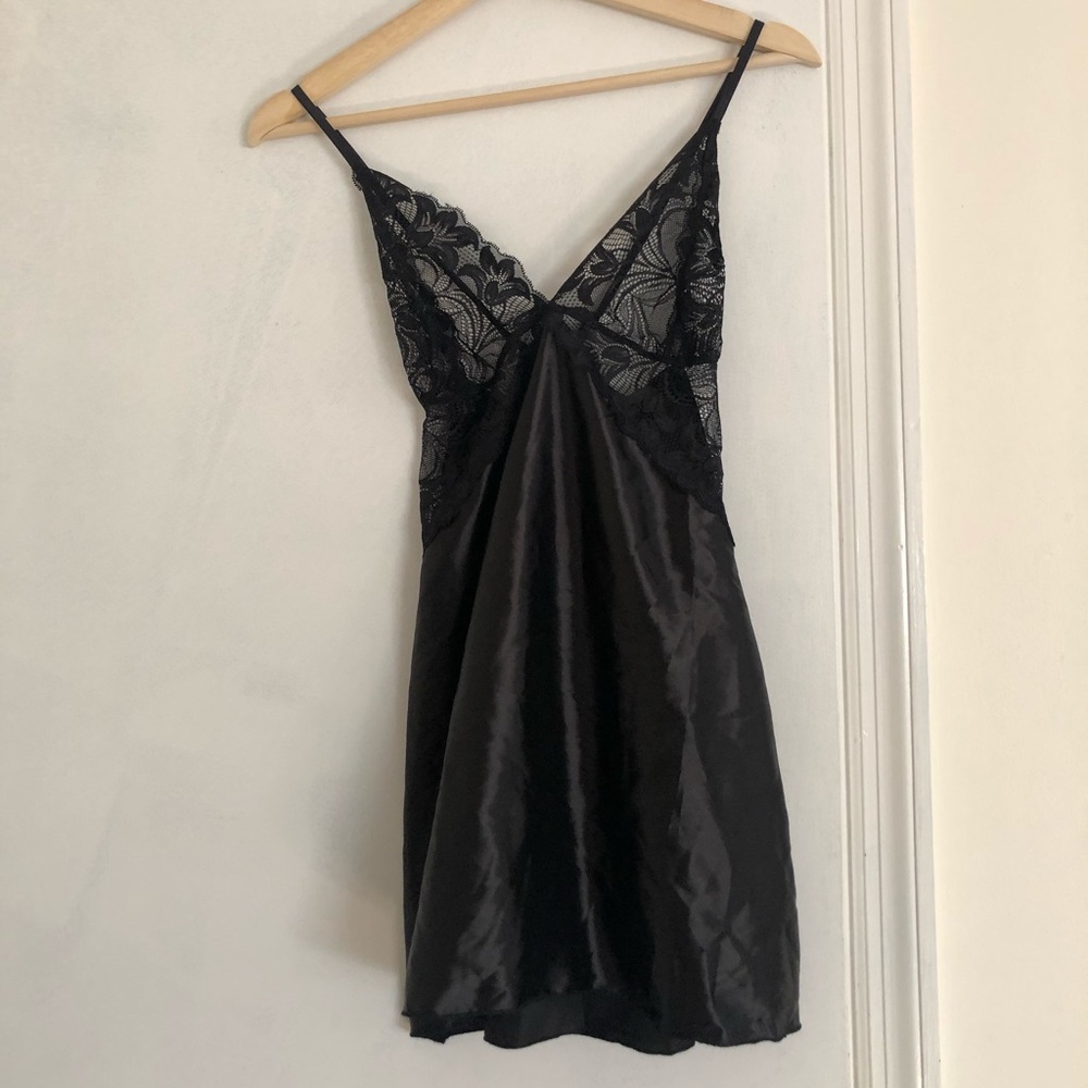 NWT Black Lingerie Slip